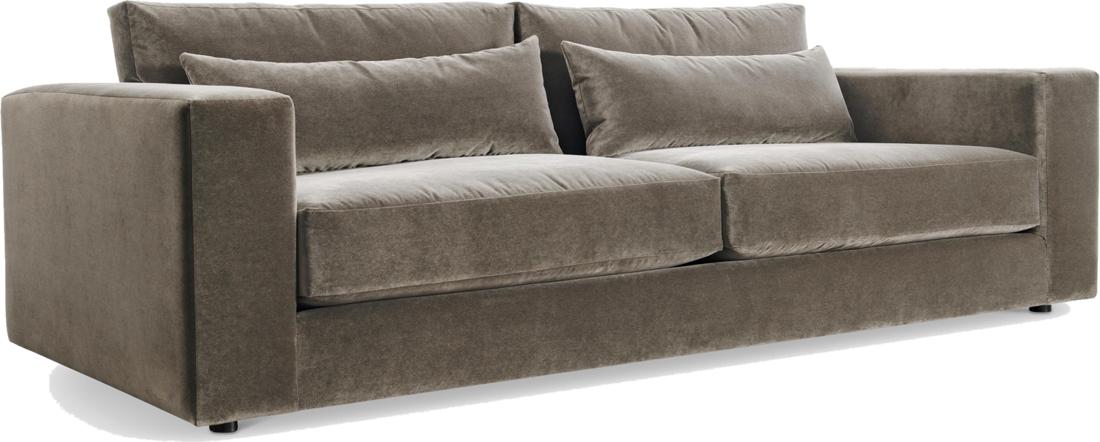 Felix Sofa in taupe velvet